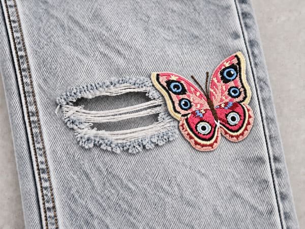 patch on the jean