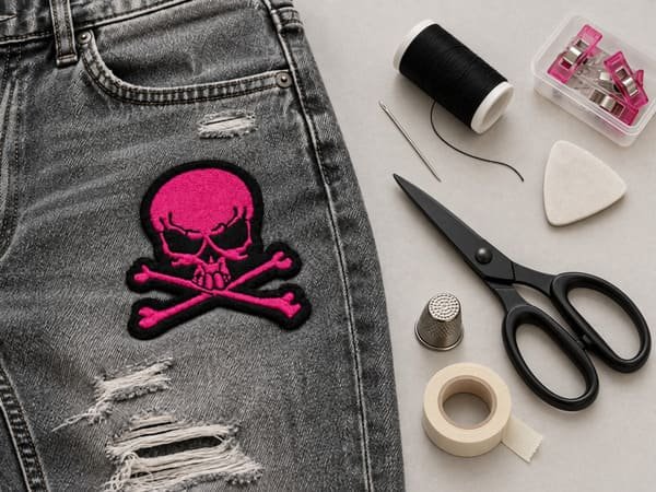 Sew a Patch on Jeans